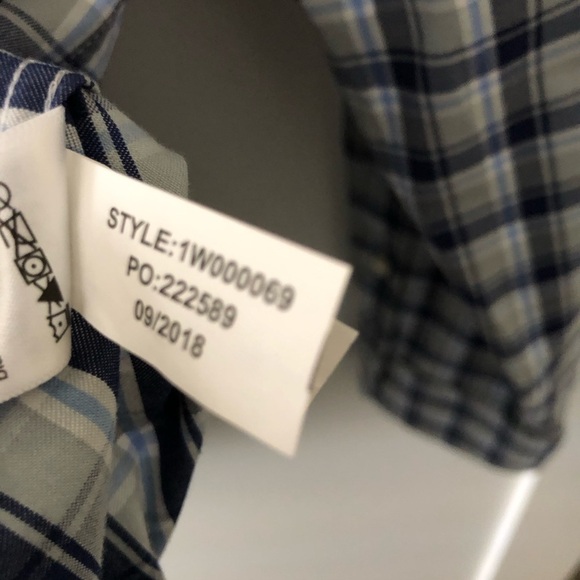 New Vineyard Vines Blue White Plaid Button Down Shirt XXL - Picture 7 of 10